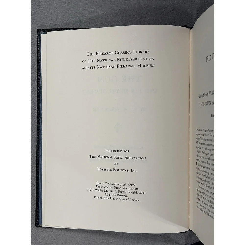 Vintage 1995 The Gun And It's Development Hardback National Rifle Association